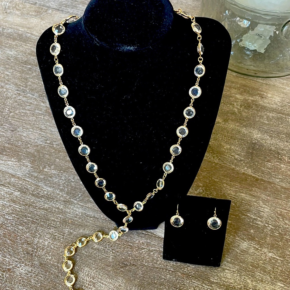 Y Necklace with earrings